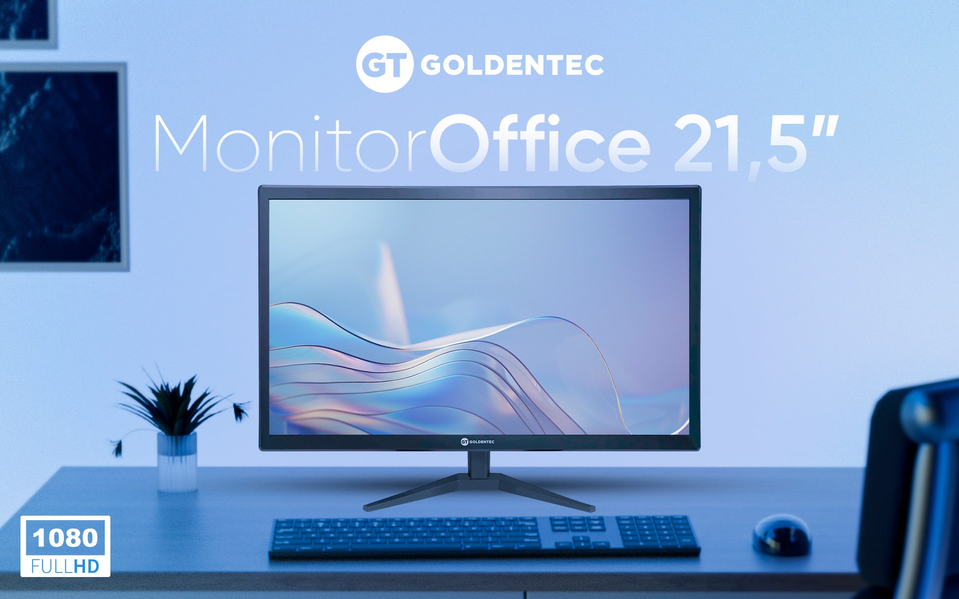 Monitor 21,5 Goldentec Full HD Flat 60Hz