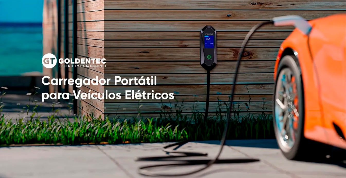 Carregador para Carro Elétrico 7,4Kw Portátil Goldentec