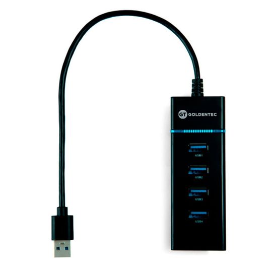 Mini HUB USB 3.0 com 04 Portas | Goldentec