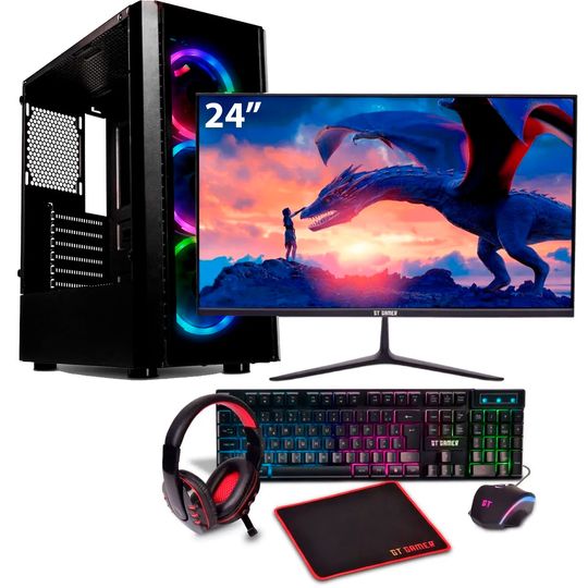 PC-Gamer-Completo-Intel®-Core™-i5-8GB-SSD-240GB---Monitor-Gamer-24--LED-Full-HD---Kit-Gamer-com-Headset---Teclado---Mouse---Mousepad-|-Goldentec