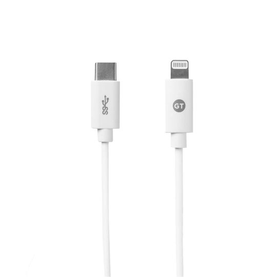 Cabo-Lightning-MFi-Goldentec-para-USB-C-12m-Branco