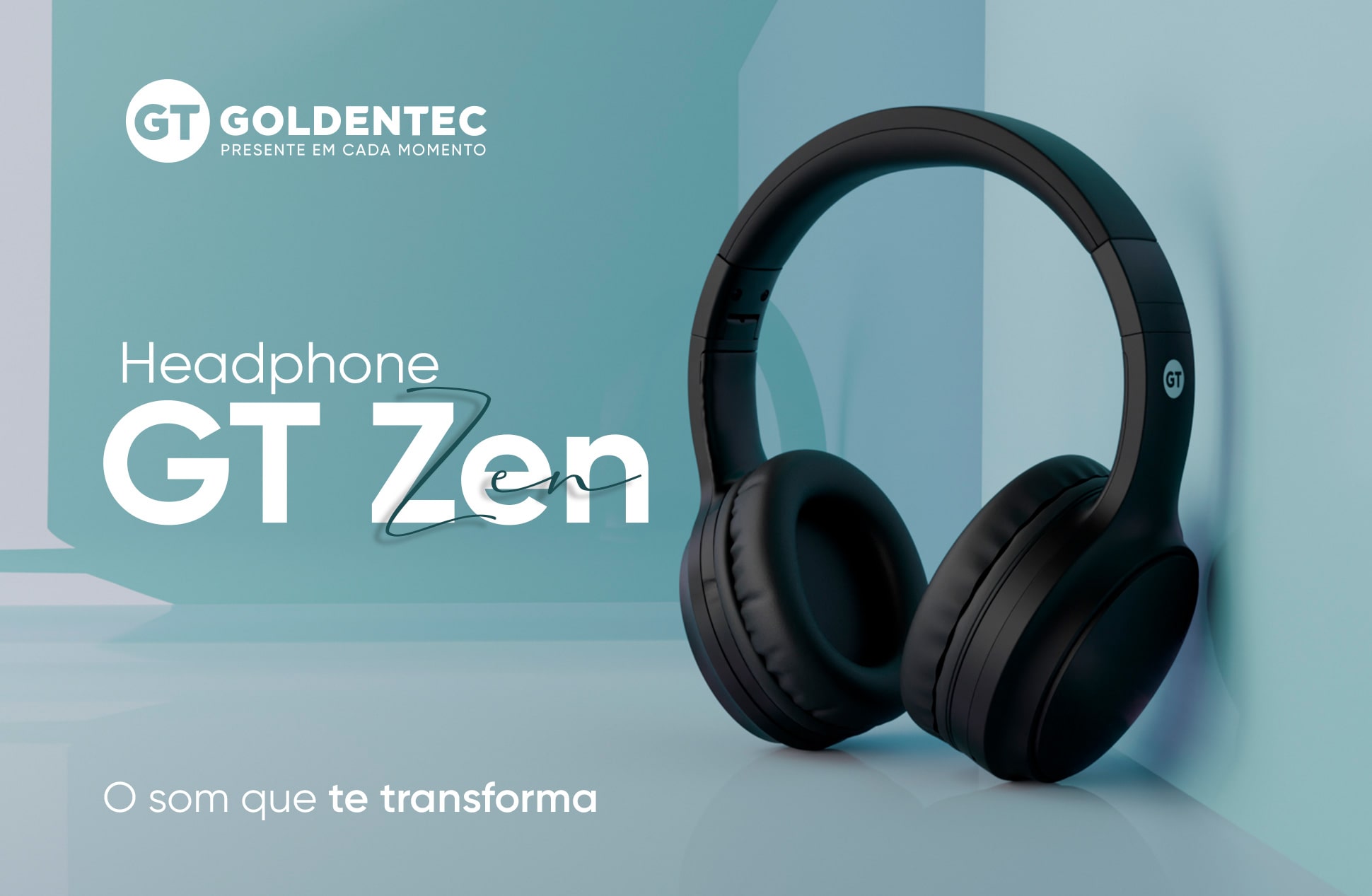 Headphone Bluetooth Goldentec GT Zen ANC Preto