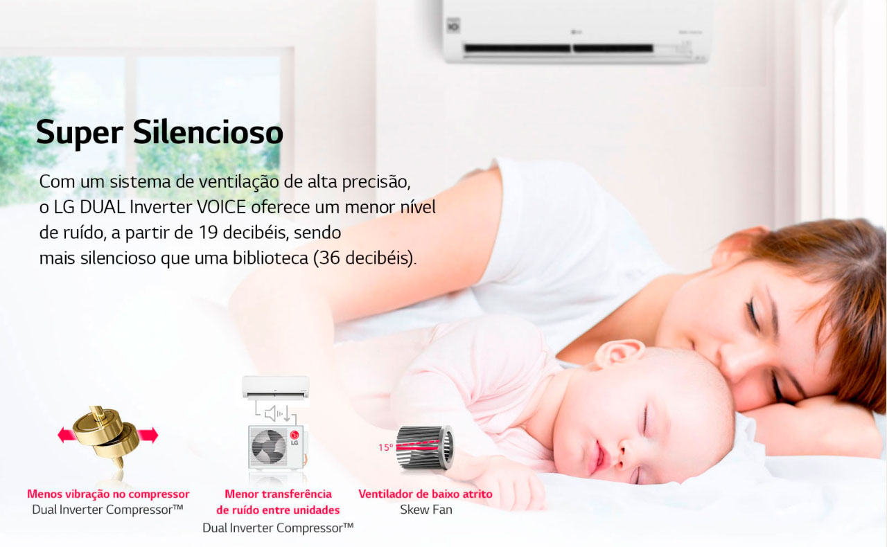 Ar Condicionado Inverter 30000 Btus LG Dual Inverter Voice Quente/Frio 220V