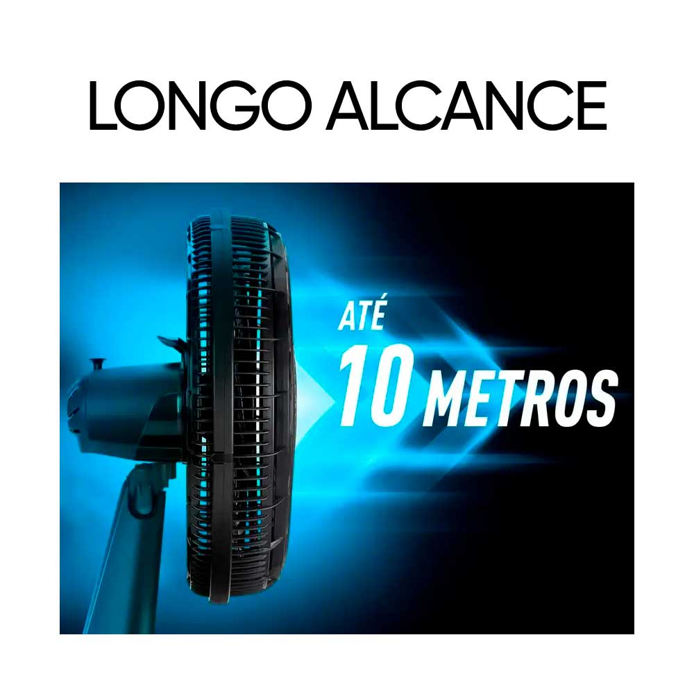 Ventilador de Coluna Arno X-Treme 6 40cm com 6 Pás e 3 Velocidades 127V Preto VE6C