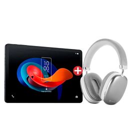 Kit-com-Tablet-TCL-TAB-10-Gen2-128GB-Wi-Fi-Prata---Headphone-Bluetooth-Goldentec-GT-Max-Prata