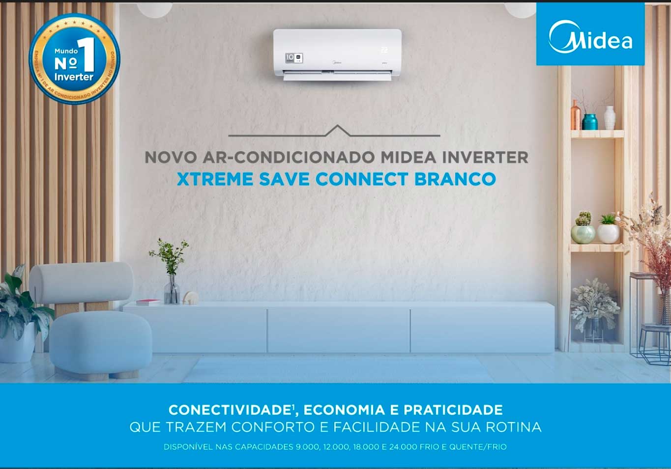 Ar Condicionado Inverter Btus Midea XtremeSave Connect Frio 220V