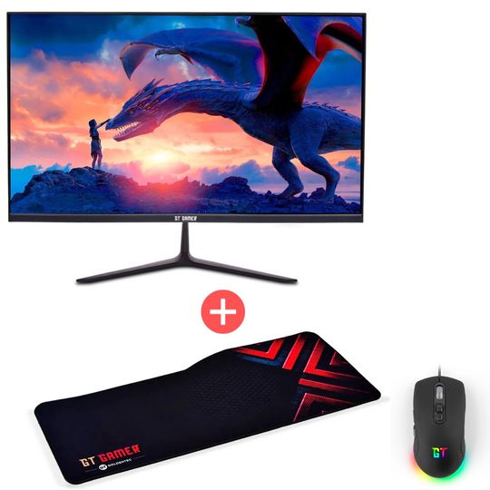 Kit-Monitor-Gamer-Goldentec-24-LED-Full-HD-75Hz-1ms---Mouse-Gamer-GT-Orion-16000DPI-6-botoes---Mousepad-Gamer-Goldentec-GT-Speed-Extra-Grande