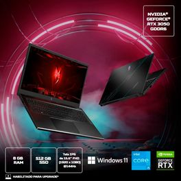 ﻿Kit-com-Notebook-Gamer-Acer-Nitro-V15-ANV15-51-58AZ-i5-13ª-Geracao-8GB-512GB-SSD-Preto---﻿﻿Teclado-Gamer-Mecanico-Redragon-Kumara-Pro-RGB-Preto