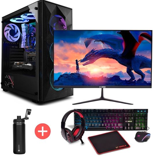 PC-Gamer-Completo-Intel®-Core™-i5-8GB-SSD-240GB---Monitor-Gamer-24-FHD---Headset---Teclado---Mouse---Mousepad---Garrafa-Termica-500ml--Goldentec