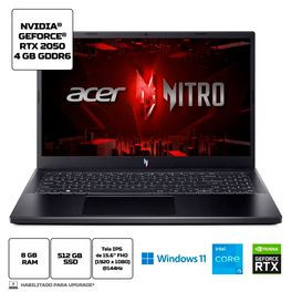 Notebook-Gamer-Acer-Nitro-V15-ANV15-51-58QL-Intel-Core-i5-8GB-512GB-SSD---Teclado-Gamer-Redragon-Dark-Avenger-Rainbow-Switch-Vermelho