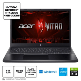 Notebook-Gamer-Acer-Nitro-V15-ANV15-51-58QL-i5-13420H-8GB-512GB-SSD-GeForce-RTX-2050--15.6”---Monitor-Gamer-27-LED-Full-HD-75Hz-1ms--Goldentec