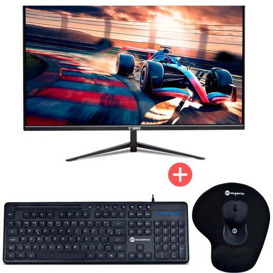 Monitor-Gamer-27-LED-Full-HD-75Hz-1ms---Teclado-GT-Business-ABNT2-USB---Mouse-Optico-GT-Business---Mousepad-Comfort-com-Apoio-em-Gel--Goldentec