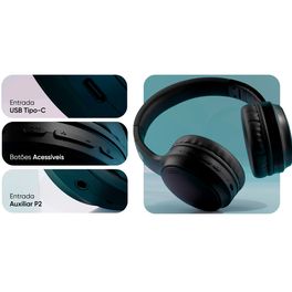 Headphone-Bluetooth-Goldentec-GT-Zen-ANC-Preto