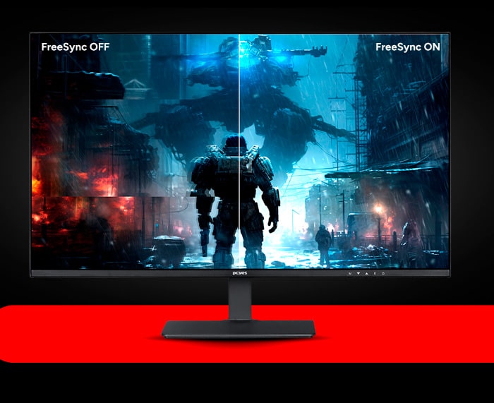 Monitor Gamer PYCES Quartzo Q10, Tela de 23.8 Full HD 75Hz 5Ms, HDMI/VGA, Freesync - PMG238FD75