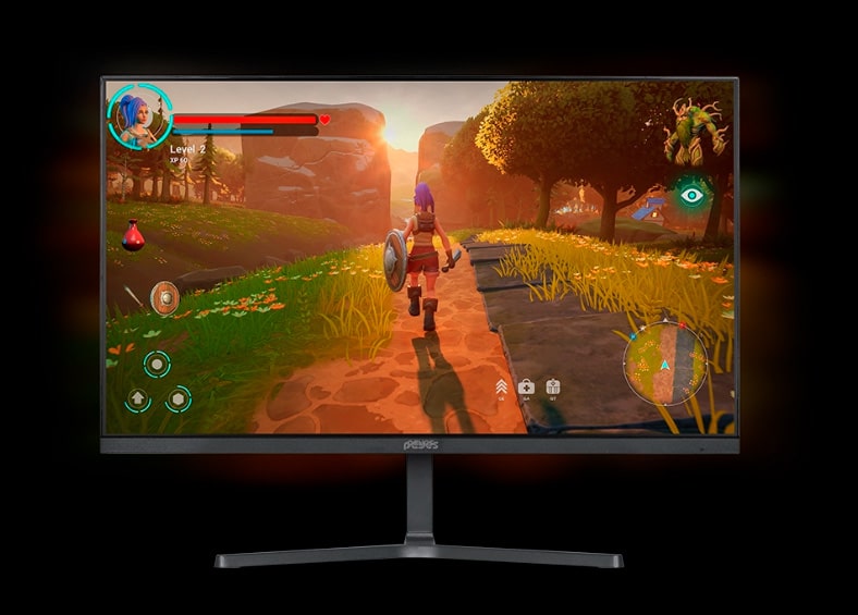 Monitor Gamer PYCES Quartzo Q10, Tela de 23.8 Full HD 75Hz 5Ms, HDMI/VGA, Freesync - PMG238FD75