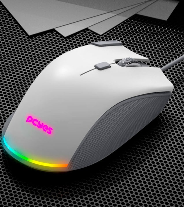 Mouse Gamer PCYes Zyron RGB, USB, 12800DPI, 7 Botões