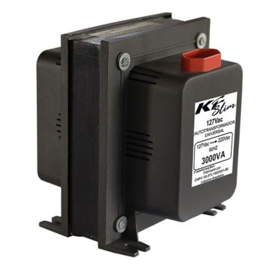 Autotransformador KF, 3000VA, Slim, Bivolt, Preto - TRF0897