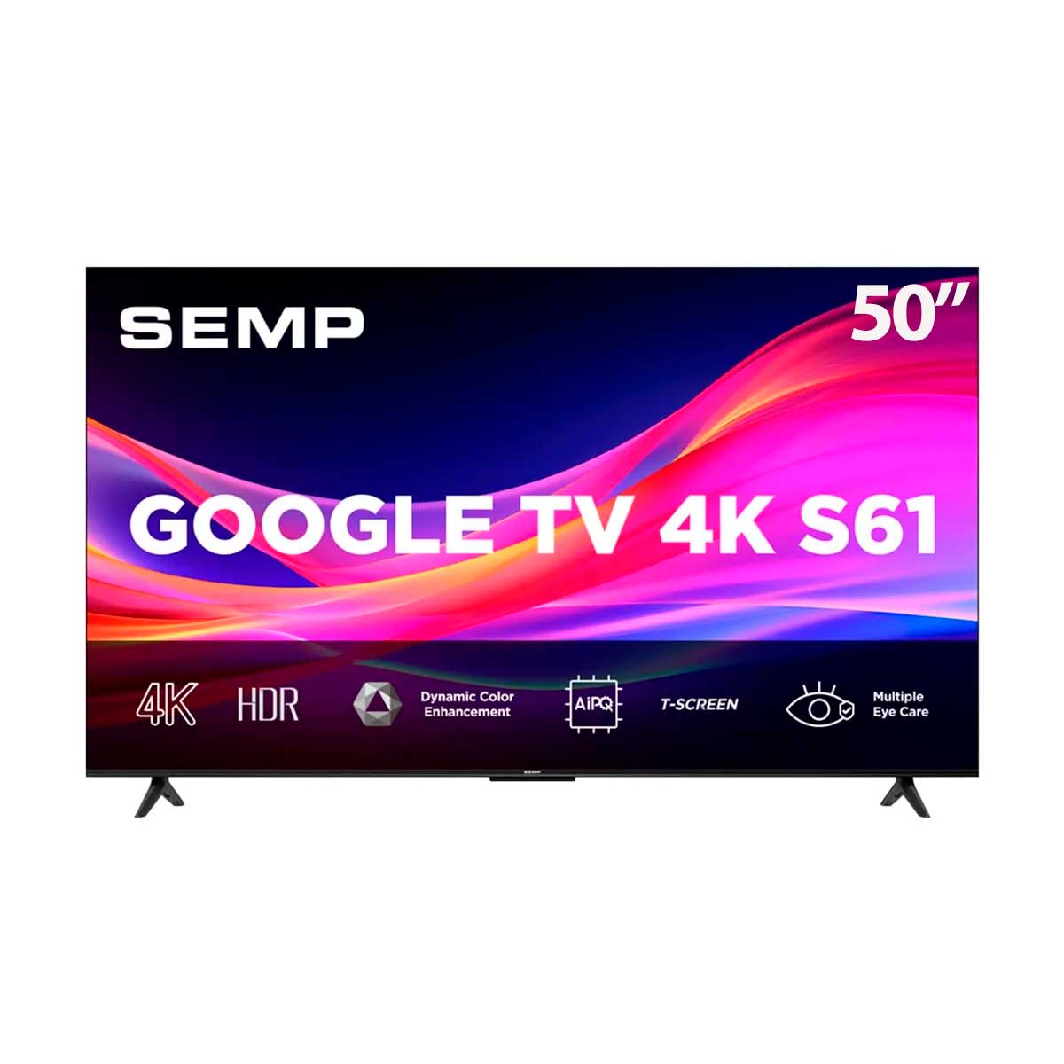 Smart TV 50 LED 4K Ultra HD Semp TCL S61, Google TV, HDR, HDMI 2.1