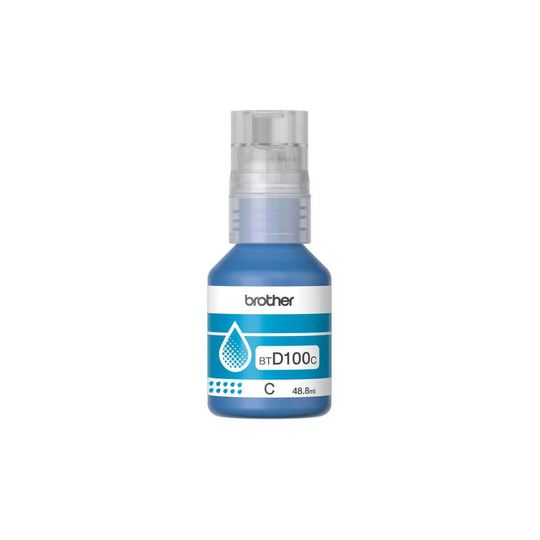 Refil de tinta Brother, Ciano - BTD100C
