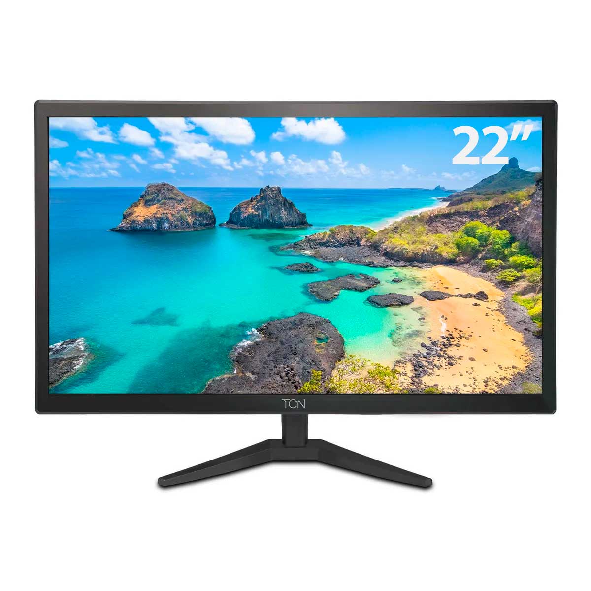 Monitor Office 22 TCN LED HD Flat 5ms 60Hz HDMI VGA