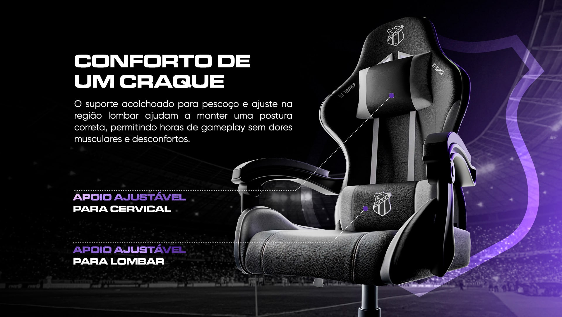 Cadeira Gamer Goldentec GT Vozão