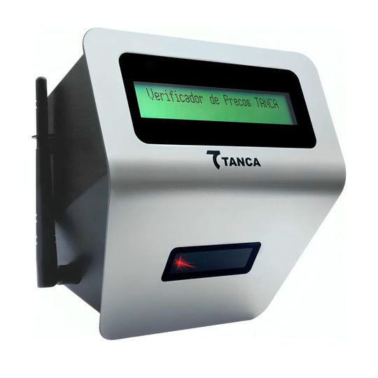 Terminal de Consulta de Preços Tanca VP-240W, Leitura Bidirecional, Ethernet, Wi-Fi