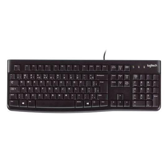 Teclado USB Logitech K120 Preto - 920-004423