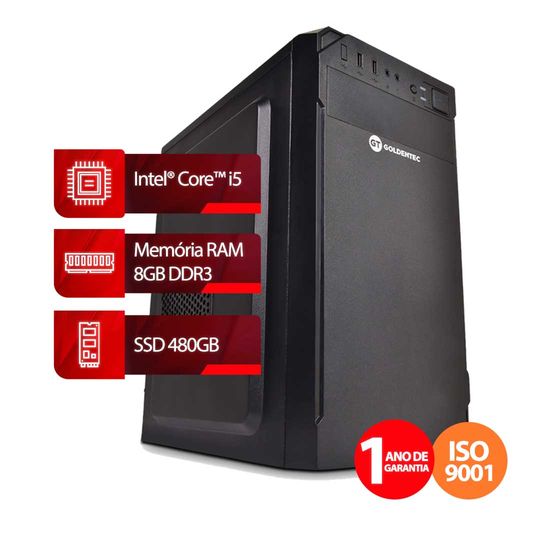 Computador Intel® Core™ i5 8GB, SSD 480GB Windows 10 Home Goldentec
