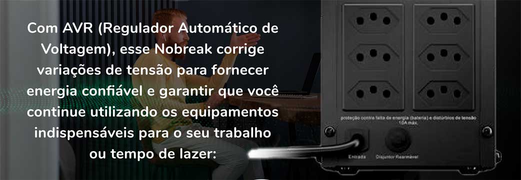 Nobreak APC Back-UPS 1500VA, Entrada Bivolt, Saída 115V - BX1500BI-BR