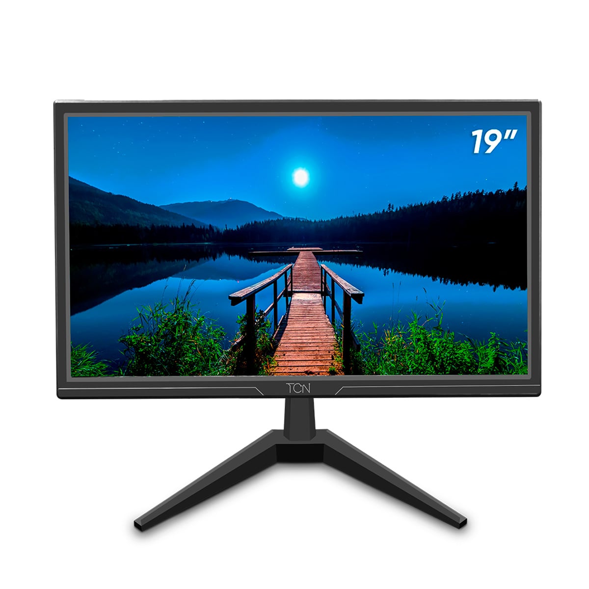 Monitor Office 19 LED HD Flat TCN, 60Hz, 5ms