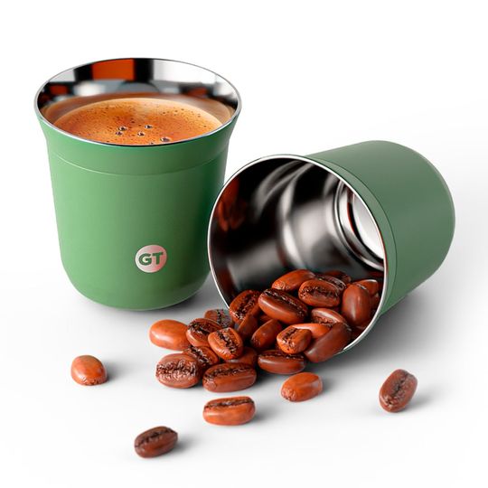 Copo Térmico Goldentec GT Espresso 150ml Verde Escuro