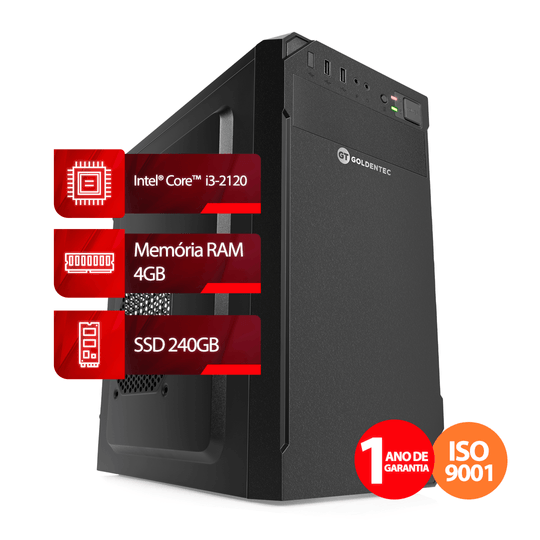 Computador Intel® Core™ i3-2120, 4GB, 240GB SSD, Linux | Goldentec