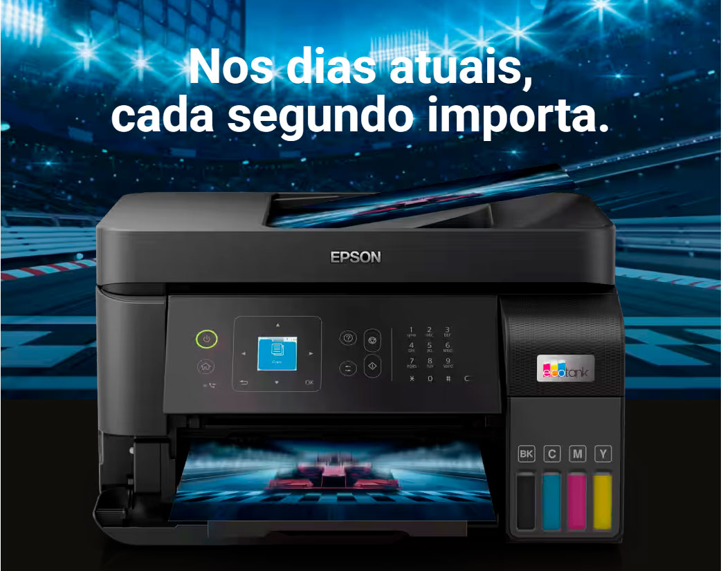 Impressora Multifuncional Colorida Tanque de Tinta Epson EcoTank L5590, Wi-Fi, USB, Bivolt