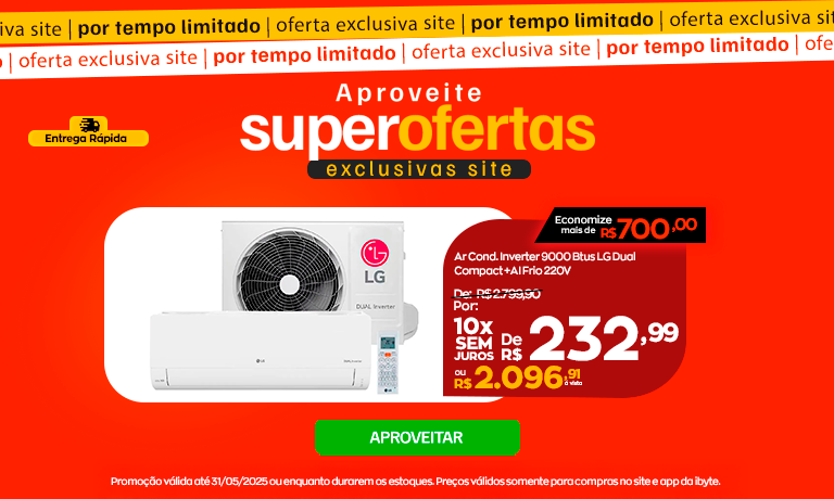 Super Ofertas - Ar 9000 btus -Destaque