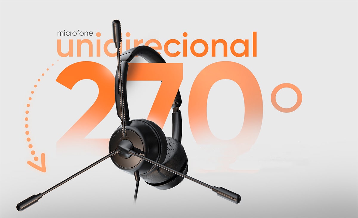 Headset Office Goldentec GT Prime USB Preto