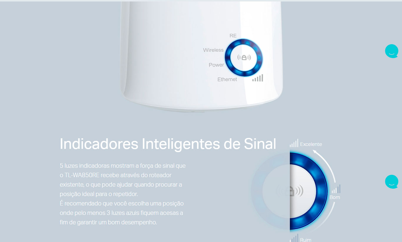 Repetidor WiFi 300Mbps Universal TP-Link TL-WA850RE (Extensor de Alcance Wireless)
