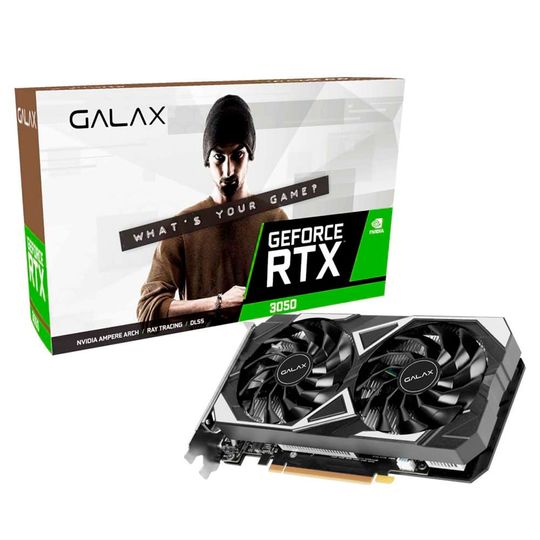 Placa de Vídeo Gamer Galax NVIDIA GeForce RTX 3050 EX 2X, 6GB GDDR6, 96-bits - 35NRLDHP90DV
