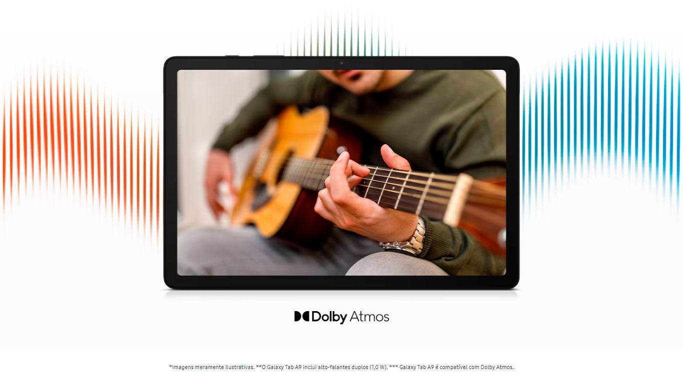 Tablet Samsung Galaxy Tab A9 Enterprise Edition 4G, 64GB, 4GB RAM, Tela 8.7 Câmera 8MP, 5100 mAH, Grafite