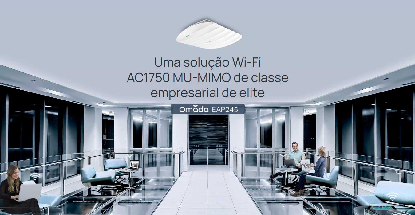 Access Point AC1750 TP-Link Wireless Dual Band Gigabit Ceiling Mount EAP245