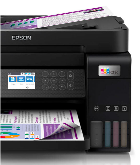 Impressora Multifuncional Tanque de Tinta 3 em 1 Epson EcoTank L6270, Wi-Fi, USB, Bivolt