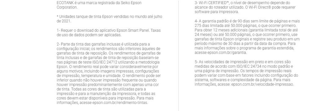 Impressora Multifuncional Tanque de Tinta 3 em 1 Epson EcoTank L6270, Wi-Fi, USB, Bivolt