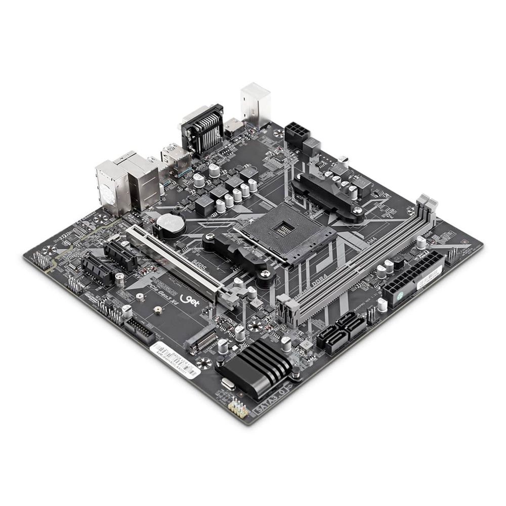 Placa-Mãe ASRock B450M Steel Legend AMD AM4, mATX, USB-C - Ibyte