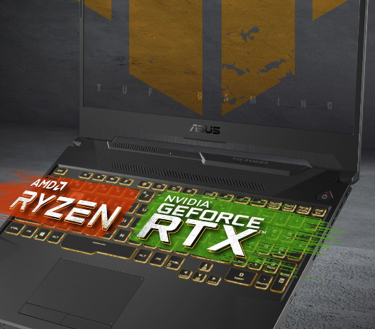 Notebook Notebook Gamer Asus TUF Gaming A15, RTX 3050, AMD Ryzen 7, RAM 16GB, 512GB SSD