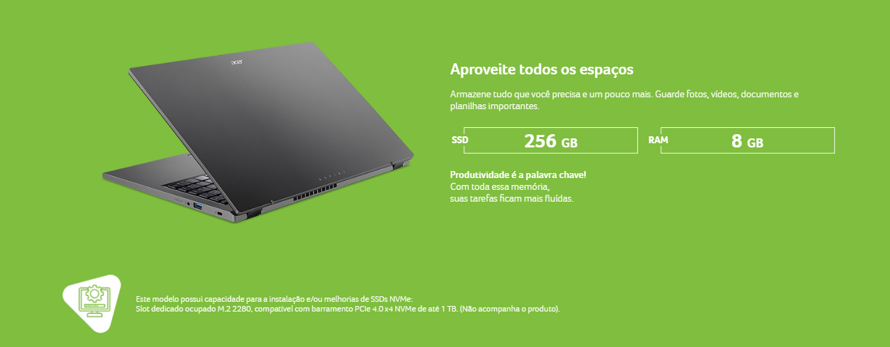 Notebook Acer Aspire GO 15