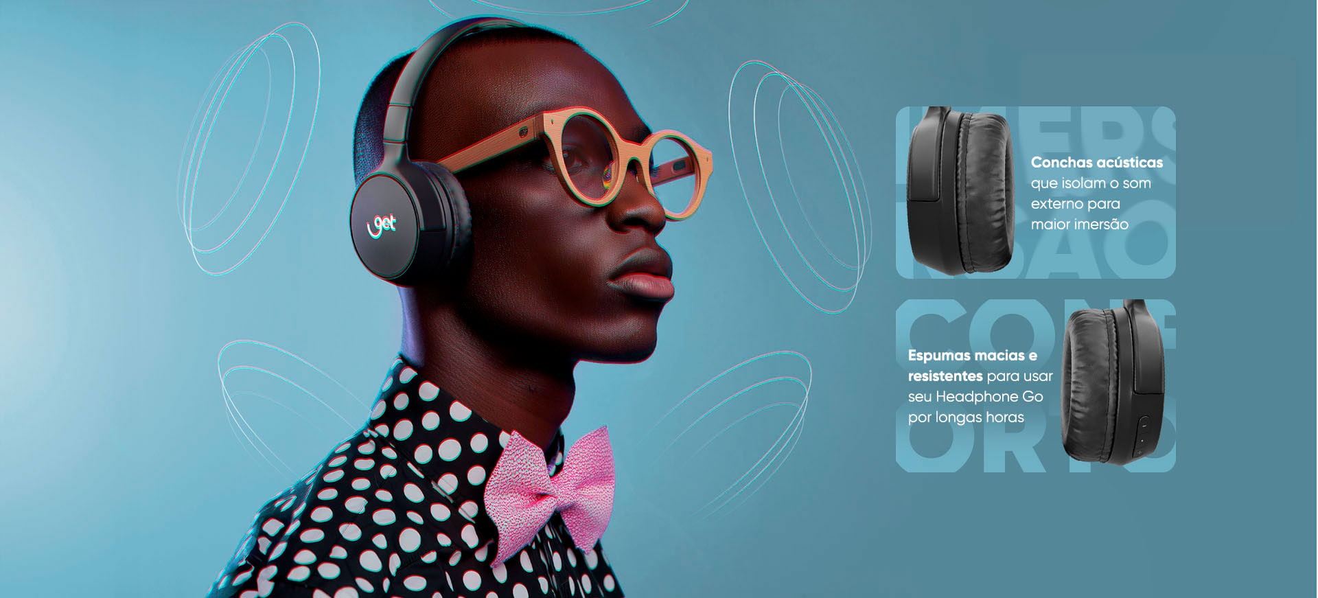 Headphone Bluetooth Get Go Preto
