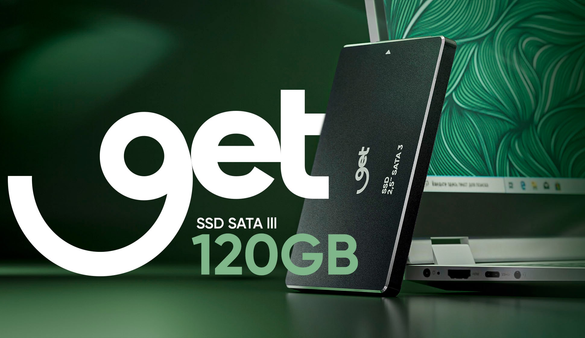 SSD 120GB Get SATA III 2,5 Leitura 500MB/s Gravação 400MB/s