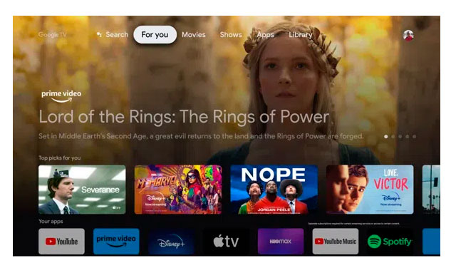 Smart TV 75 QLED 4K Ultra HD TCL 75P7K Google TV, HDMI, Bluetooth, Wi-Fi