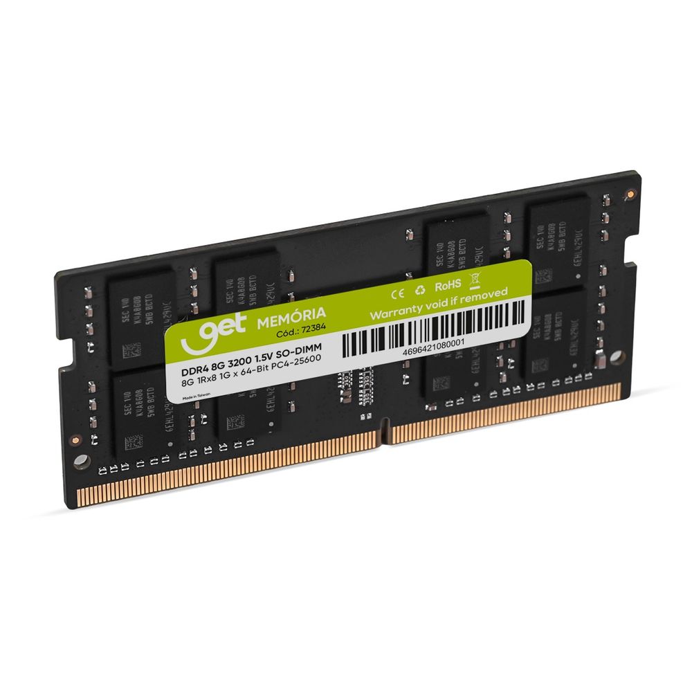 Memória notebook 4GB DDR3L 1600MHz Multilaser MM421 - Ibyte