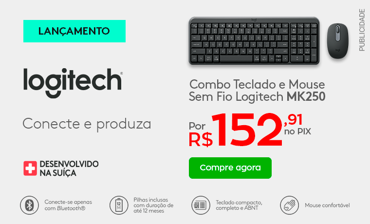 [PARCERIA] LOGIETCH - Novo MK250 - Destaque