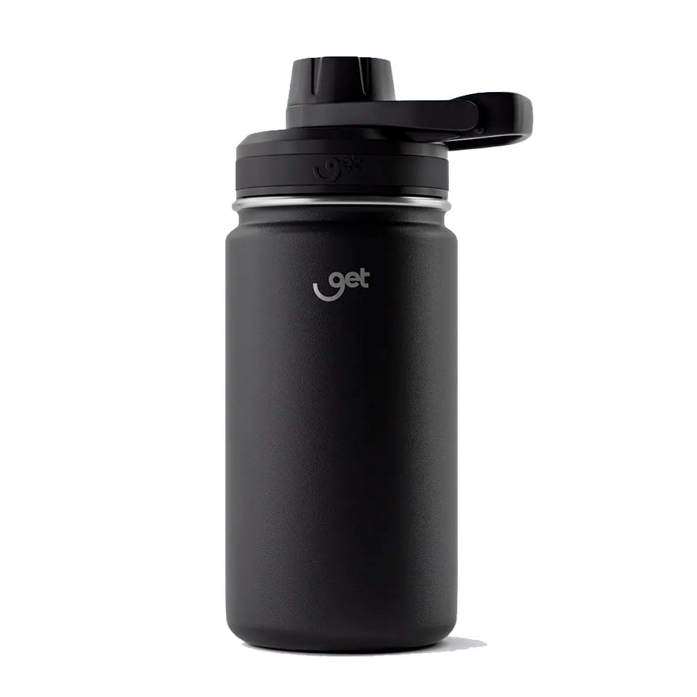 Garrafa Térmica Get Colors Inox 350ml Preta